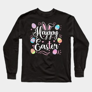 Fun happy easter a cute design for easter day Long Sleeve T-Shirt